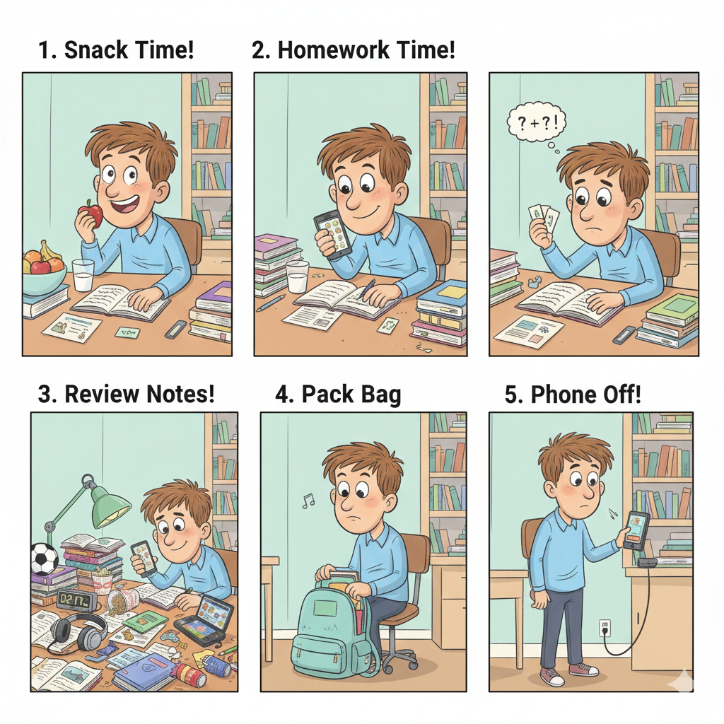 A Simple Daily Study Routine for Middle School Students