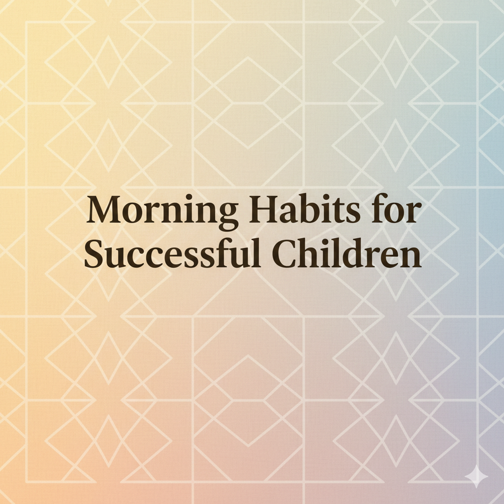Morning habits for successful children